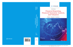 Financial Reporting, Financial Statement Analysis and Valuation 10th Edition