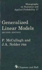 McCullagh-Nelder GeneralizedLinearModels