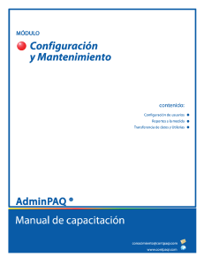 AdminPAQ-Configuracion y Mantenimiento