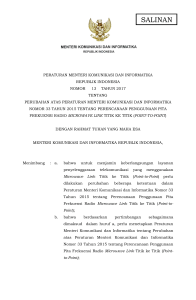 PM KOMINFO No 13 Tahun 2017