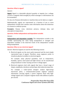 1. Representing Signals