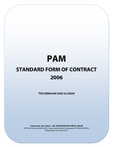 Terjemahan and Ulasan PAM Kontrak 2006 B