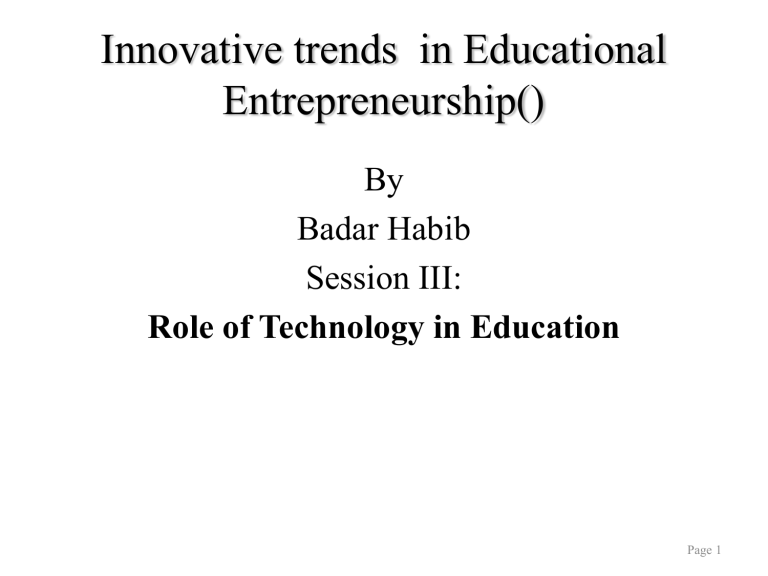 3- Role Of Technology In Education 2