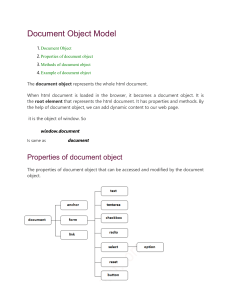 Document Object Model DOM