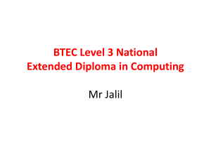 Extended Diploma BTEC