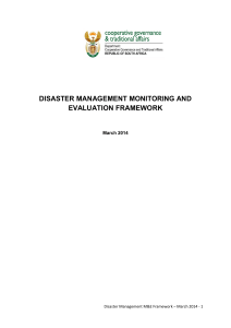 Disaster Management Monitoring and Evaluation Framework (1)