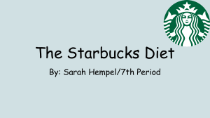 The Starbucks Diet Sarah Hempel