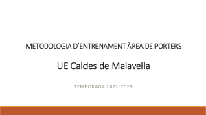 METODOLOGIA PORTERS UE CALDES DE MALAVELLA 2