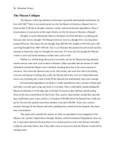 One page Essay (Mayans)