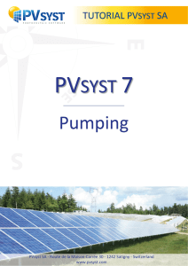 PVsyst Tutorials V7 Pumping