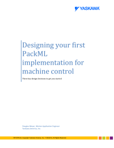 PackML Implementation for Machine Control