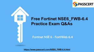 NSE6_FWB-6.4 Certificate Exam