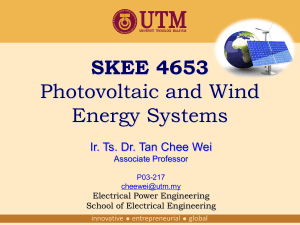2. SKEE 4653 - Chapter 2 - Photovoltaic Energy System