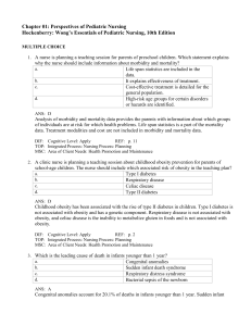 Chapter 1 Perspectives of Pediatric Nursing