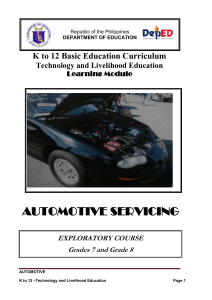 k to 12 automotive learning module