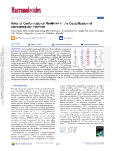 Reference Roles of Conformational Flexibility in the Crystallization of Stereoirregular Polymers