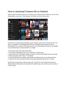 How to download Cinema HD on Android