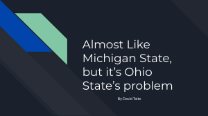 Almost Like Michigan State, but it’s Ohio State’s problem