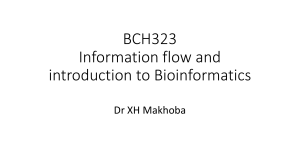Biochemistry Information flow