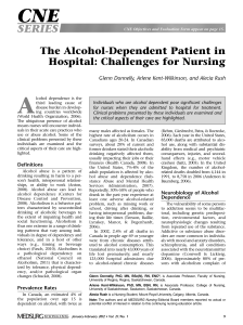 Article Alcohol dependent patient in hospital