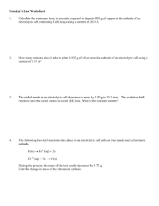 Faraday's Law Worksheet