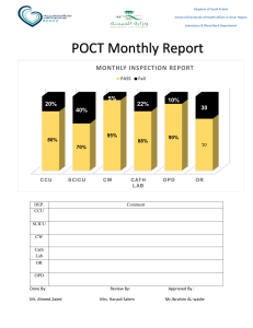 POCT MONTHLY REPORT