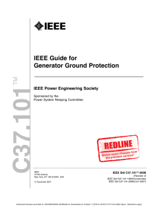 IEEE C37 101 2006 GUIDE FOR GENERATOR GROUND PROT