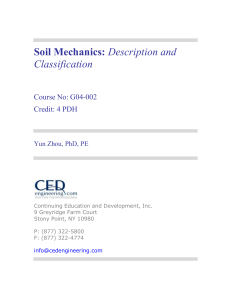 Soil Mechanics - Description & Classification