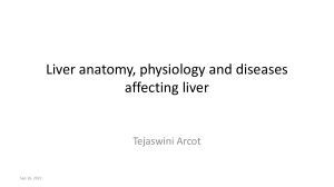 Anatomy, physiology and diseases of liver