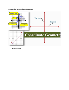 Introduction to Coordinate Geometry
