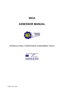 INCA assessment manual