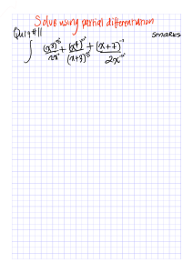 Partial Differentiation Quiz