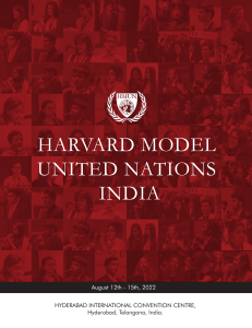 Brochure - HMUN India 2022