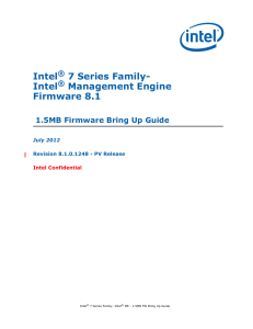 1.5MB FW Bring Up Guide 8.1.0.1248 PV