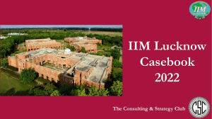 IIM Lucknow Casebook 2022