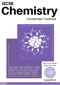 GCSE Condensed Chemistry Textbook