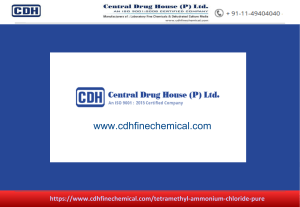 Tetramethyl Ammonium Chloride Pure Chemical Manufacturer