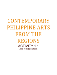 Contemporary Arts - Activity #1.1 - Philippine Contemporary Artist (Art  Appreciation)