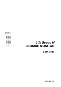 Nihon-Kohden BSM-9510 Bedside Monitor - Service manual