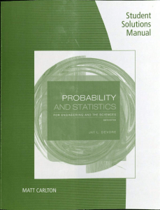 (9th Ed) Jay L. Devore, Matt Carlton - Probability and Statistics for Engineering and the Sciences Solution Manual 9th Ed-Cengage Learning (2016)