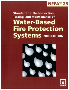 NFPA 25, 2008 Edition
