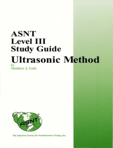 ASNT Level III Study Guide Ultrasonic