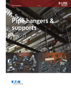 Pipe hangers & Supports B-Line Series
