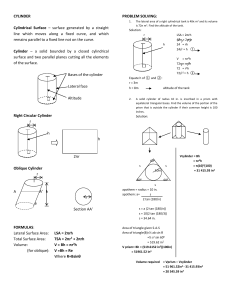 Lecture - Cylinder