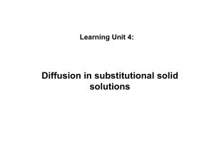 Learning Unit 2 Diffusion in substitutional solid solutions[1]