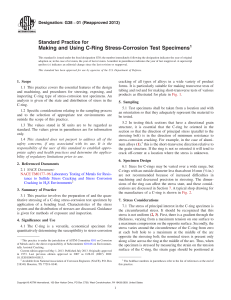 C-Ring Stress Corrosion Testing: ASTM G38 Standard