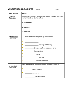 WEATHERING CORNELL NOTES - modified