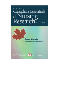Canadian Essentials of Nursing Research, Third Edition