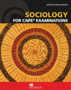 Sociology for CAPE® Examinations