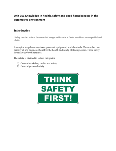 Automotive Safety & Housekeeping Training